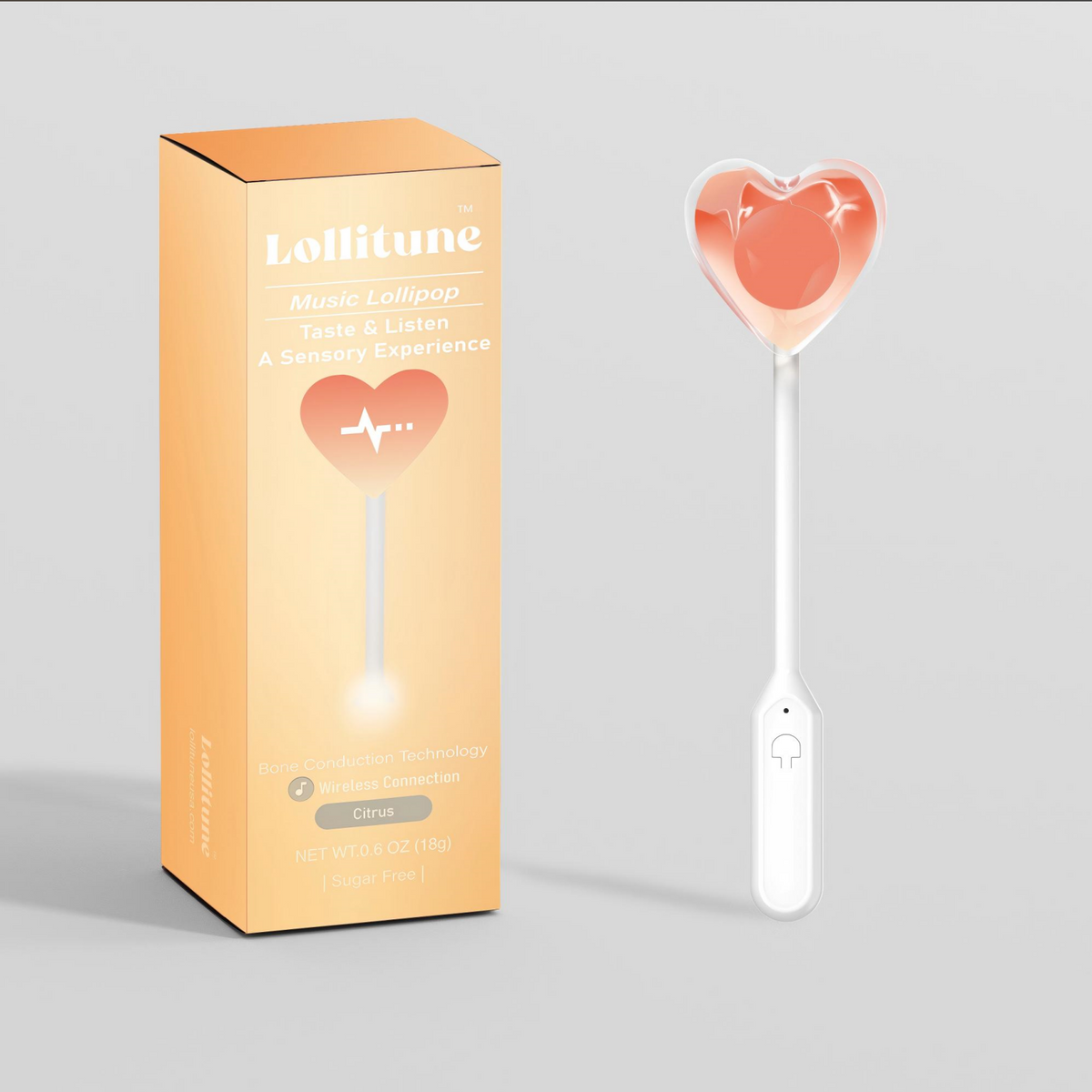 Bundles of Lollitunes: Bone Conduction Music Lollipop-Wireless Connection/MP3 Songs-Bluetooth Connecting to Your Phone-Multiple Flavors