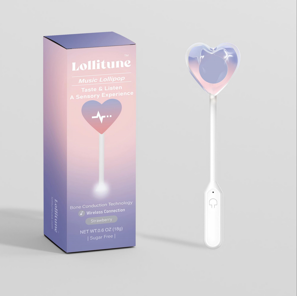 Bundles of Lollitunes: Bone Conduction Music Lollipop-Wireless Connection/MP3 Songs-Bluetooth Connecting to Your Phone-Multiple Flavors